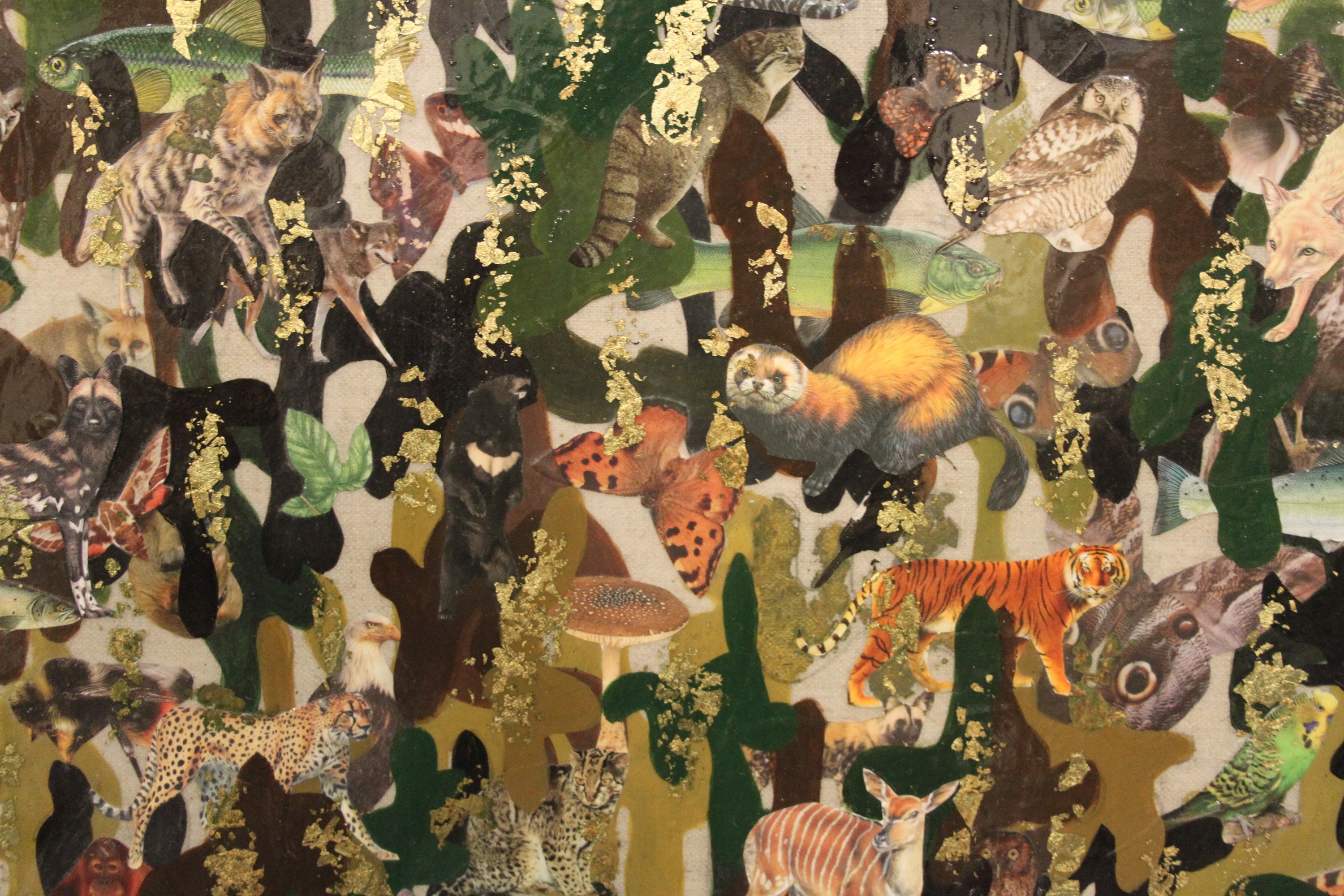 2376x1584 Camouflage Painting All That Glitters Belinda Maria Longsden - Camouflage Painting