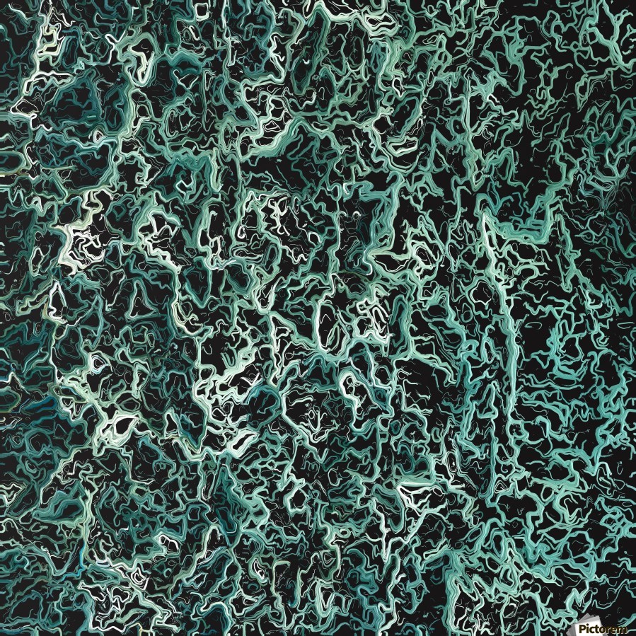 899x899 Psychedelic Geometric Camouflage Painting Abstract In Green White - Camouflage Painting