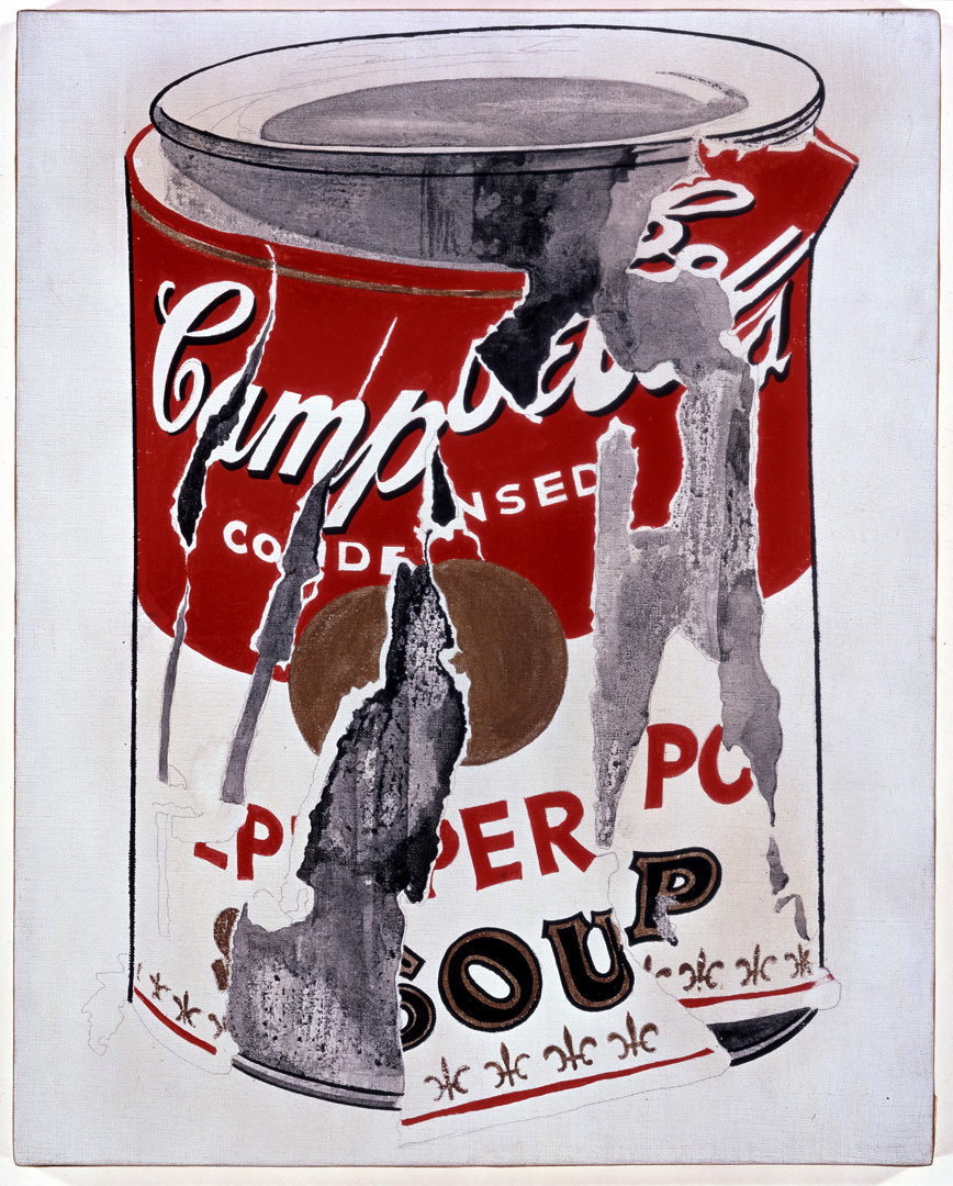 868x1080 Small Torn Campbell's Soup Can (Pepper Pot) The Broad - Campbells Soup Painting