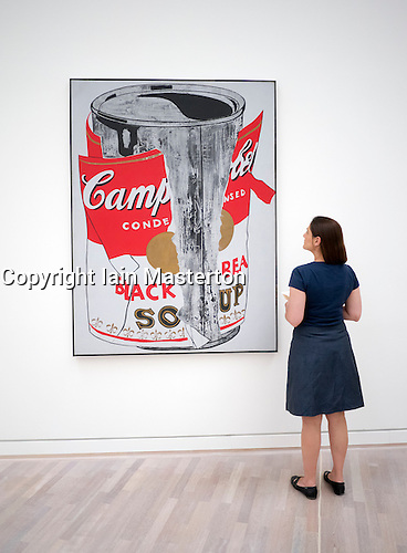 368x500 Woman Looking - Campbells Soup Painting