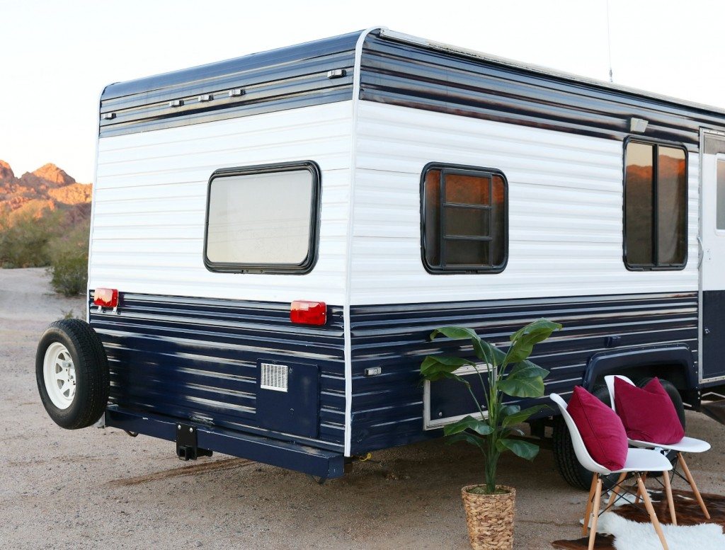 1024x777 Camper Makeover How To Repaint A Travel Trailer - Camper Painting