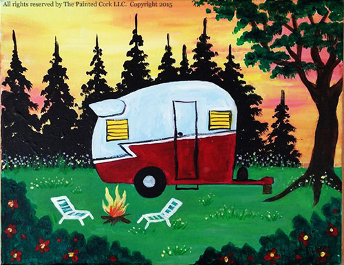 500x385 Sacramento Studio 818 Shasta Camper 3 4 Hour Class (Ages - Camper Painting