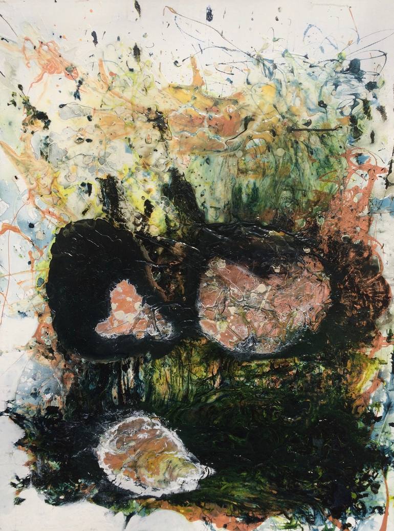 770x1037 Saatchi Art Campfire Painting By Kim Barry - Campfire Painting