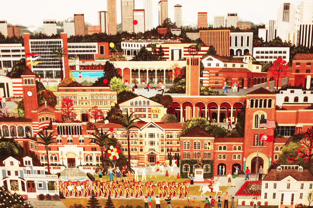 1024x682 Usc Campus Painting Top Ten University In Ten Years. - Campus Painting