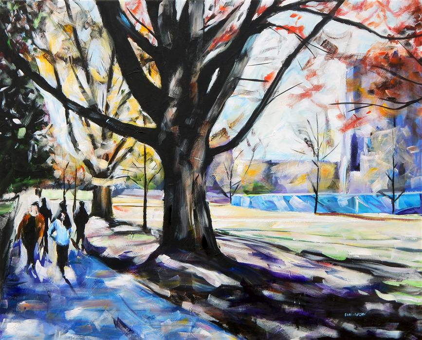 867x700 West Campus By Chris Wagner - Campus Painting