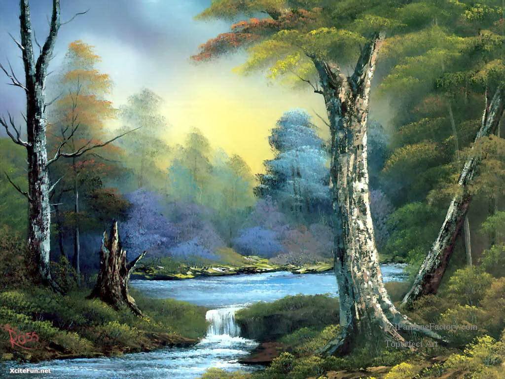 1024x768 Oil Paintings Of 3 Water Bob Ross Art For Sale By Artists - Can I Buy A Bob Ross Original Painting