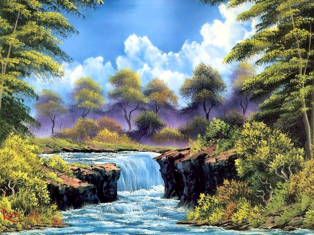 1024x768 Resultado De Imagem Para Telas Bob Ross - Can I Buy A Bob Ross Original Painting