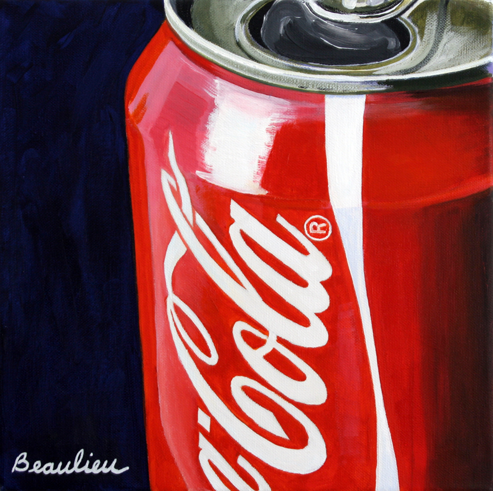 1000x995 Coca Cola Andre Beaulieu Studio - Can Of Painting