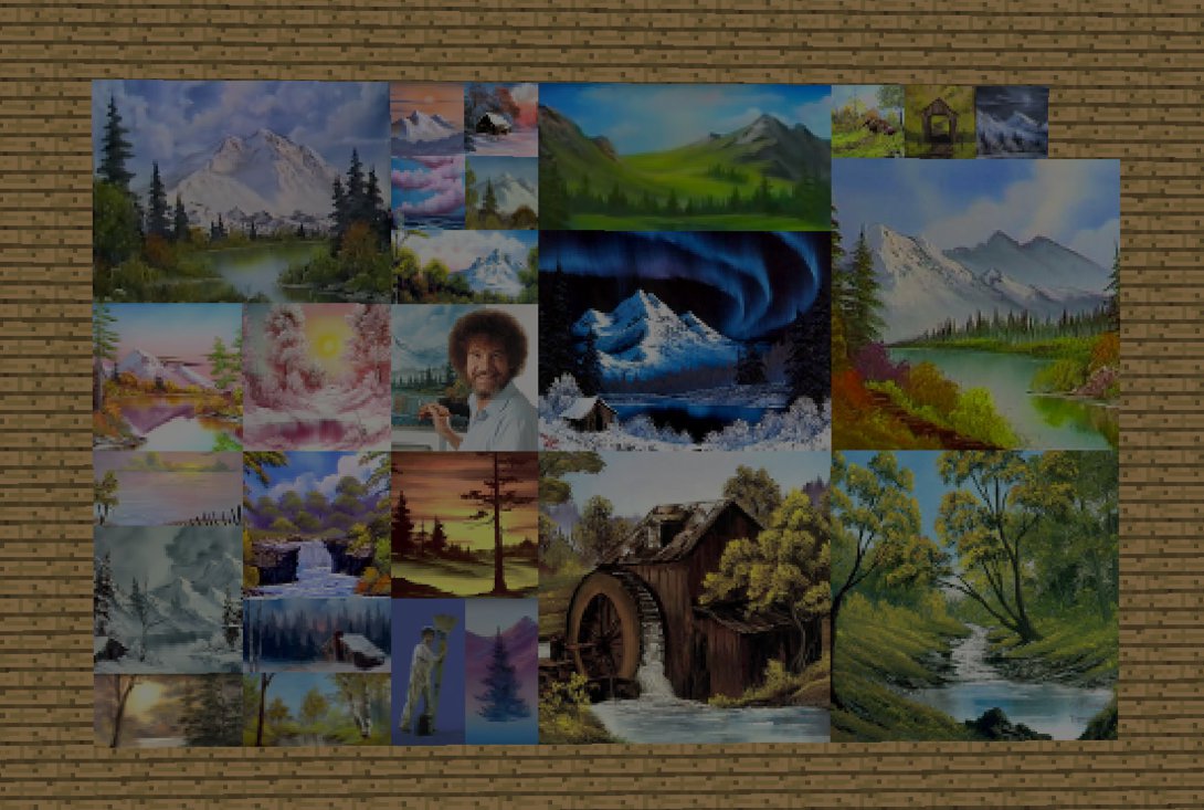 1090x733 Bob Ross Paintings Pack 32x32 For Minecraft 1.8.9 By Azendia - Can You Buy Original Bob Ross Painting