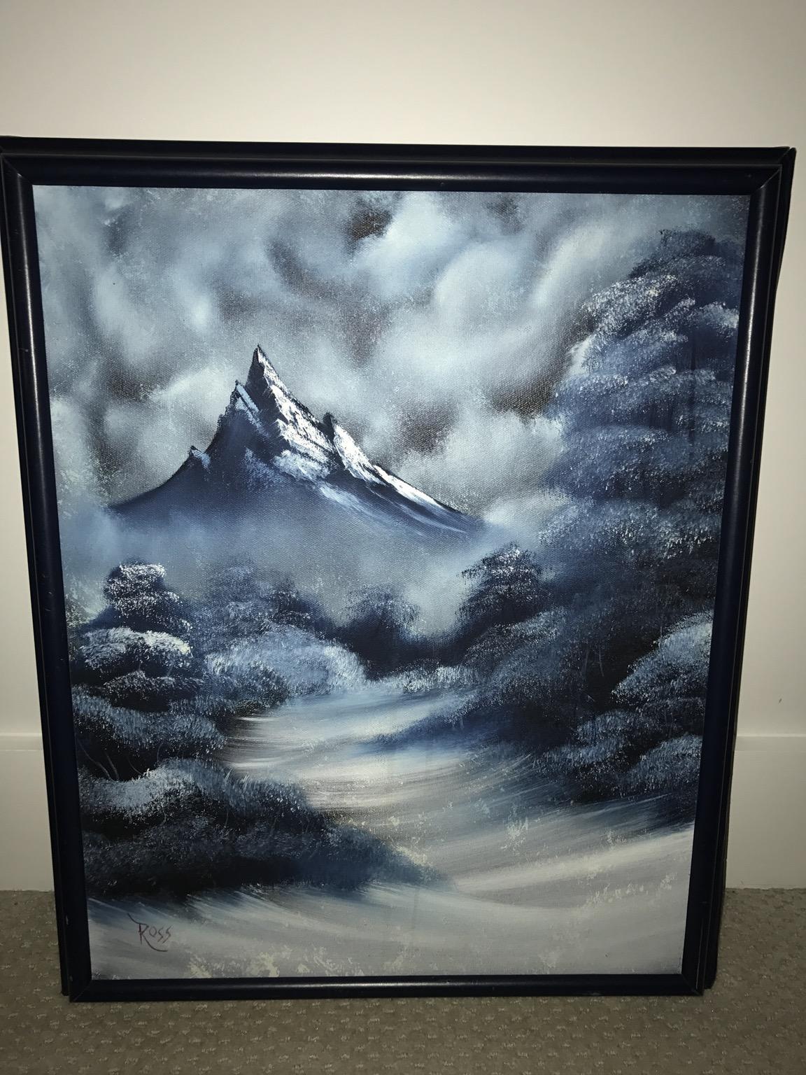 1152x1536 Original Bob Ross Oil Painting, 16x20, Circa 1975 Art - Can You Buy Original Bob Ross Painting