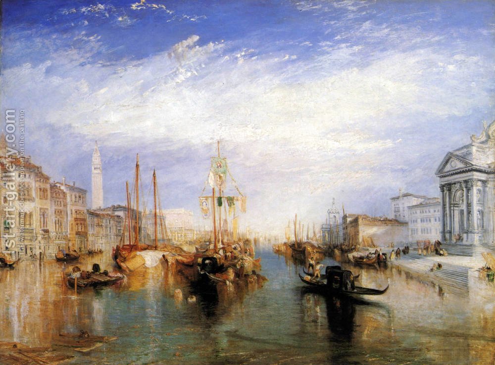 1000x738 The Grand Canal, Venice 1835 Turner Reproduction 1st Art Gallery - Canal Painting