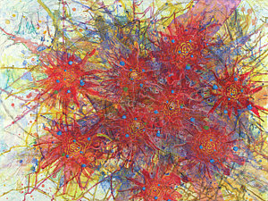 300x225 Cancer Cell Art Fine Art America - Cancer Painting