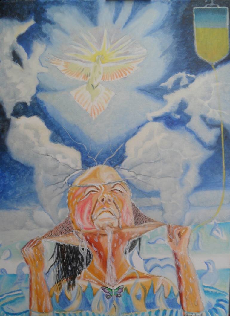 770x1057 Saatchi Art Cancer Survivor Painting By Greg Palacio - Cancer Painting