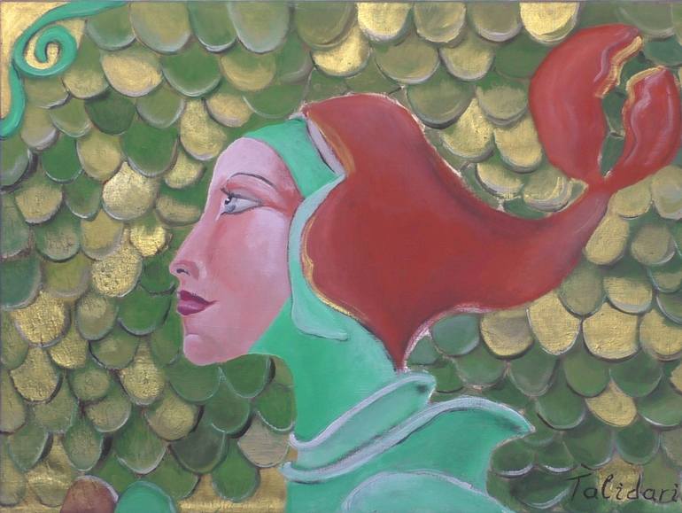 770x579 Saatchi Art Cancer Woman Painting By Talidari Art - Cancer Painting