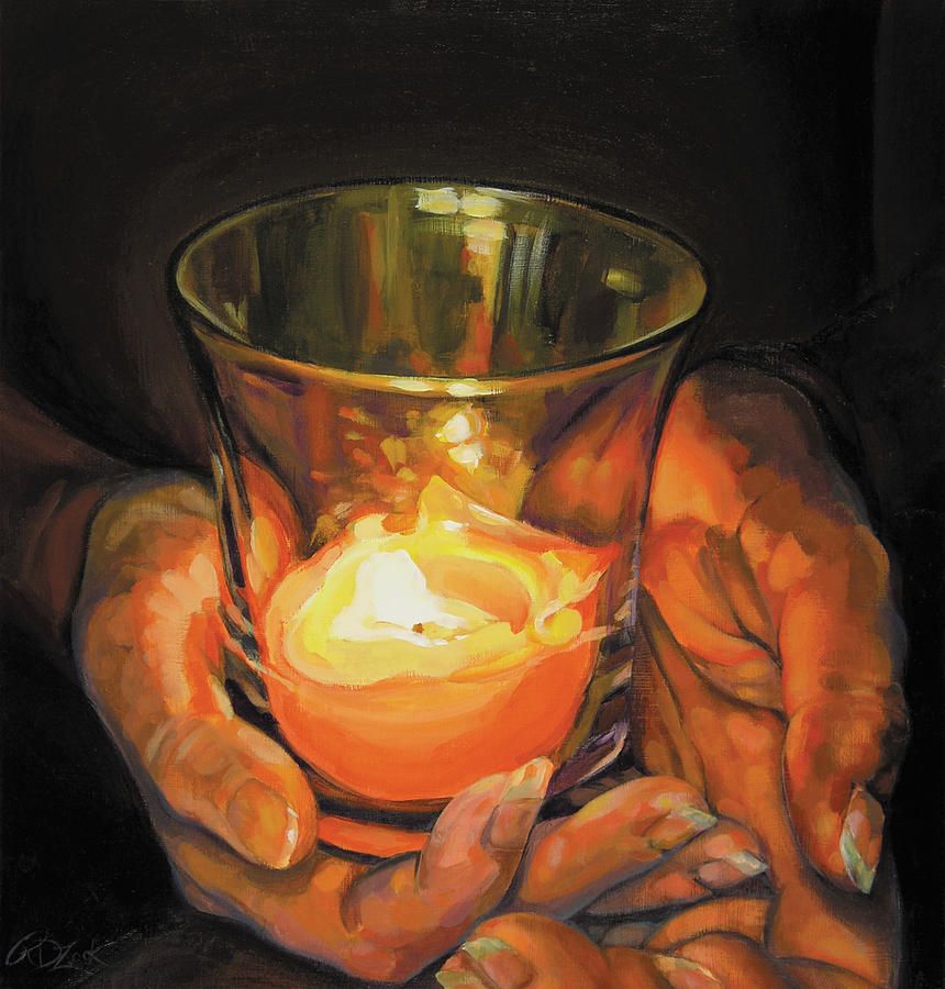 860x900 Hands By Candlelight Painting A R T ~ C A N D L E L I G H T S - Candle Light Painting