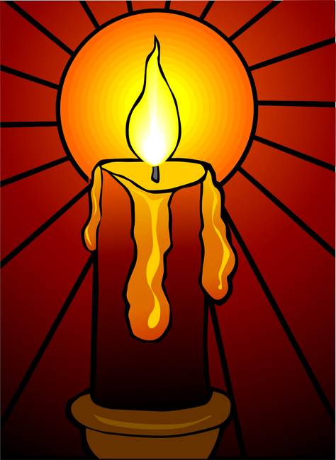 474x650 Digital Painting Of A Burning Candle In Colour Bac By Maa - Candle Painting