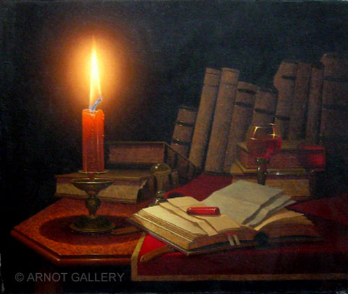 500x423 Rudy Rusche Aka Rudolf Scheffel - Candle Painting