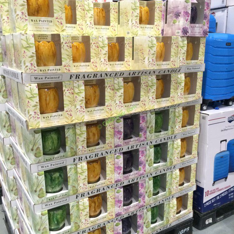 750x750 Painted Wax 21oz Tulip Candle Costcochaser - Candle Wax Painting