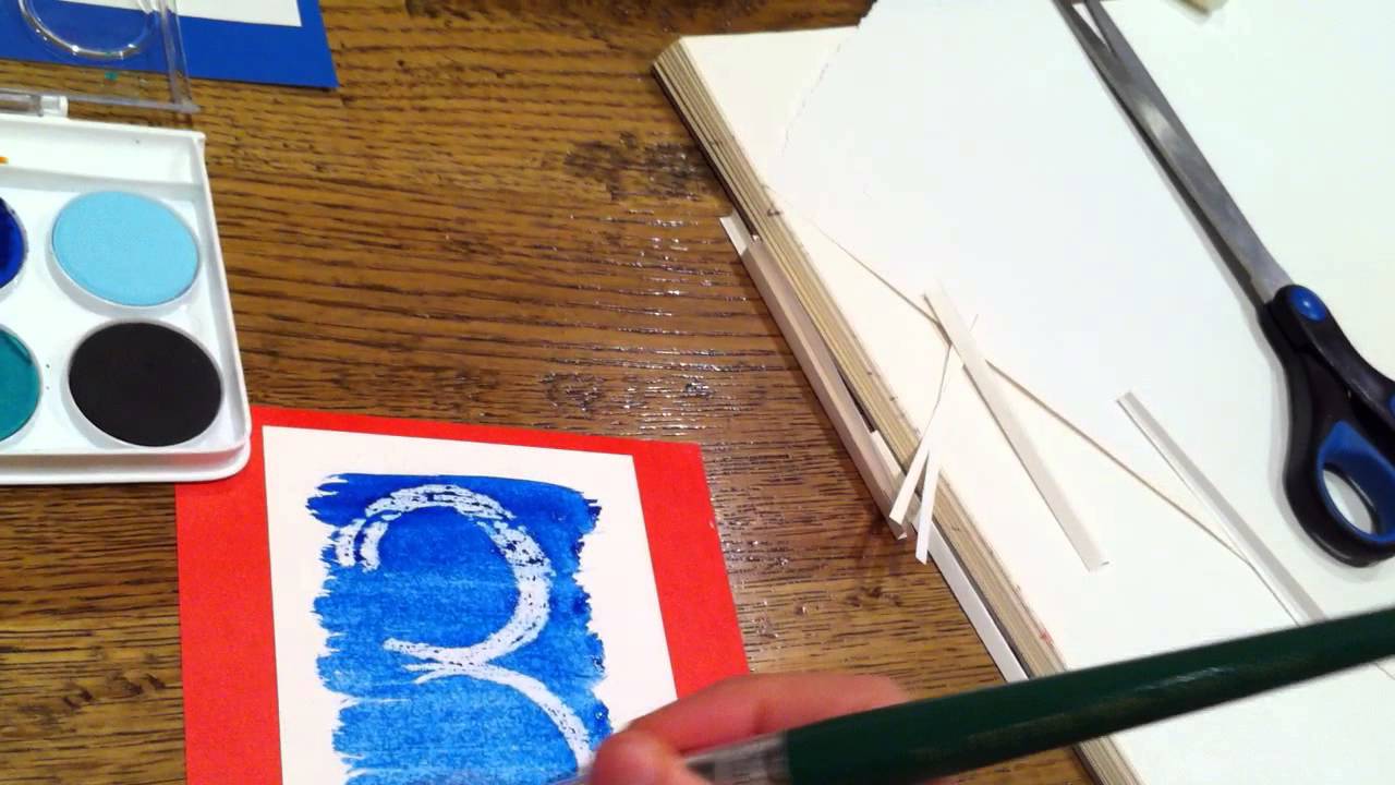 1280x720 Painting Over Candle Wax For Learning - Candle Wax Painting