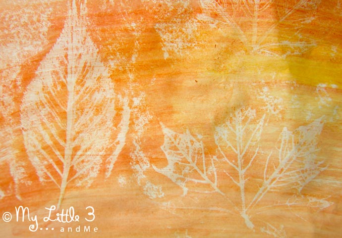 690x481 Art Projects For Kids Wax Resist Leaf Painting - Candle Wax Painting