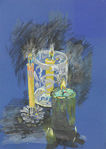 214x300 Candle Wax Paintings - Candle Wax Painting