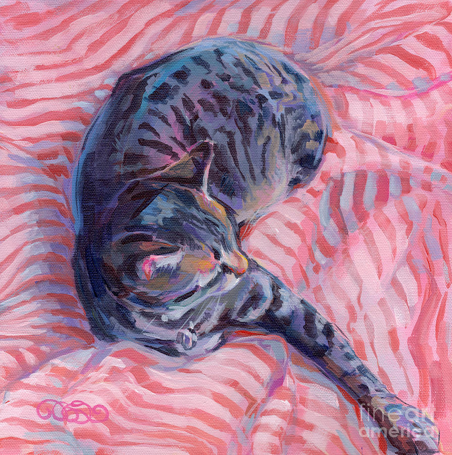 895x900 Candy Cane Painting By Kimberly Santini - Candy Cane Painting