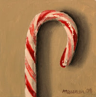 198x200 A Painting A Day Miniature Masterpieces - Candy Cane Painting