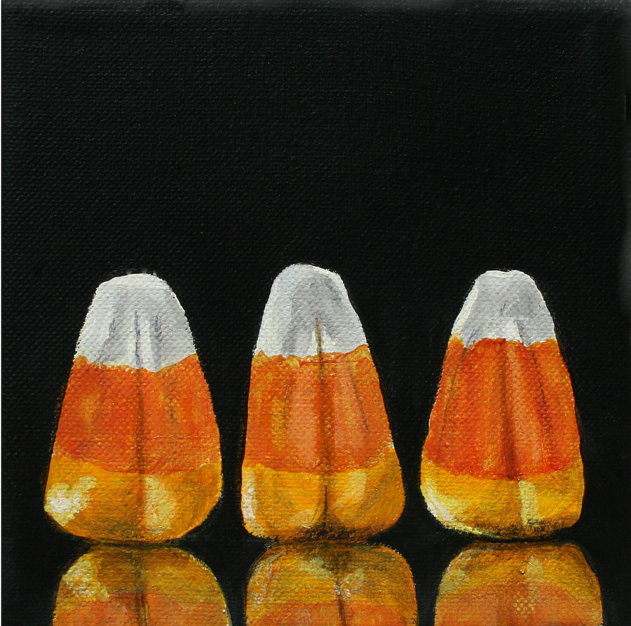 900x892 Candy Corn Painting By Donna Tucker - Candy Corn Painting
