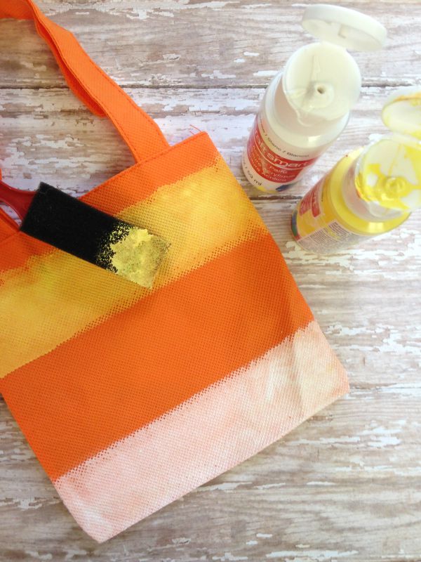 600x800 Diy Hand Painted Candy Corn Treat Bag - Candy Corn Painting