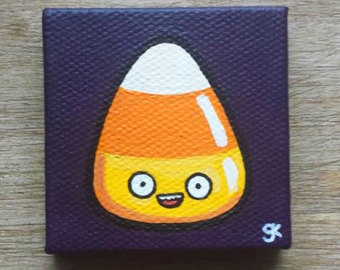340x270 Gina Kirlew Etsy - Candy Corn Painting
