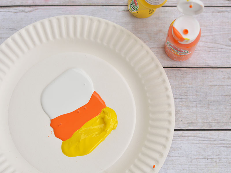 800x600 Sponge Painted Candy Corn Activity For Kids - Candy Corn Painting