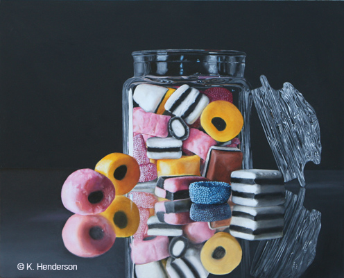 496x400 Art For Sale, Candy Painting, Fine Art, Food Painting, Glass, K - Candy Painting
