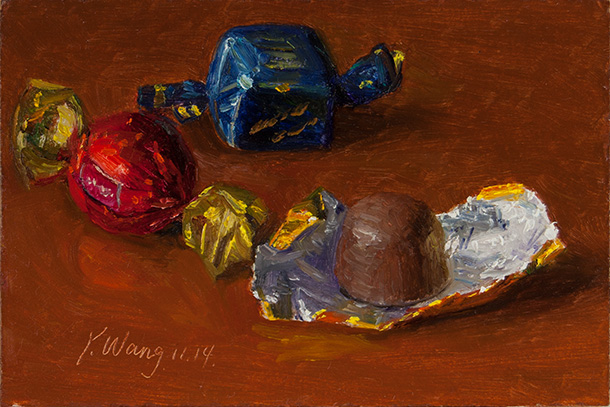 610x407 Daily Painters Marketplace Chocolate Candy Painting Still Life - Candy Painting