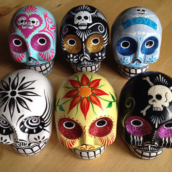 354x354 Shop Ceramic Sugar Skulls To Paint On Wanelo - Candy Skull Painting