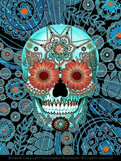 236x314 The 64 Best Sugar Skull Painting Images On Painted - Candy Skull Painting
