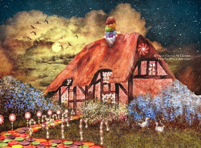 400x295 Castles N Crowns Candyland Cottage - Candyland Painting