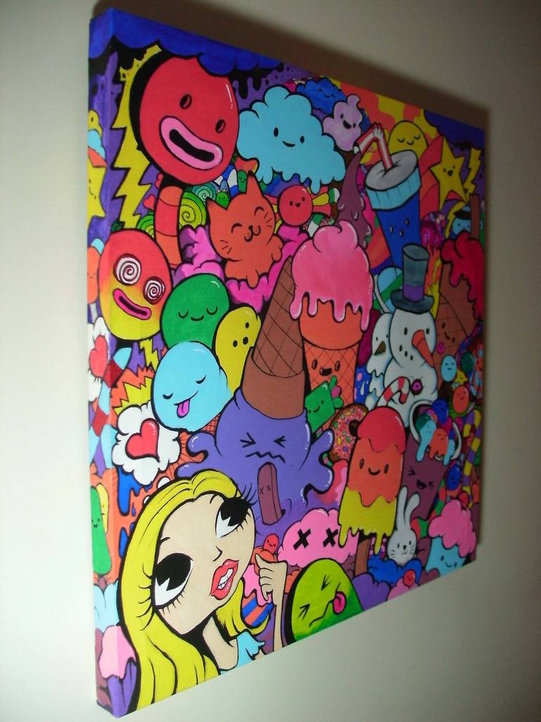 770x1027 Saatchi Art Alice In Candyland Painting By Ross Hendrick - Candyland Painting