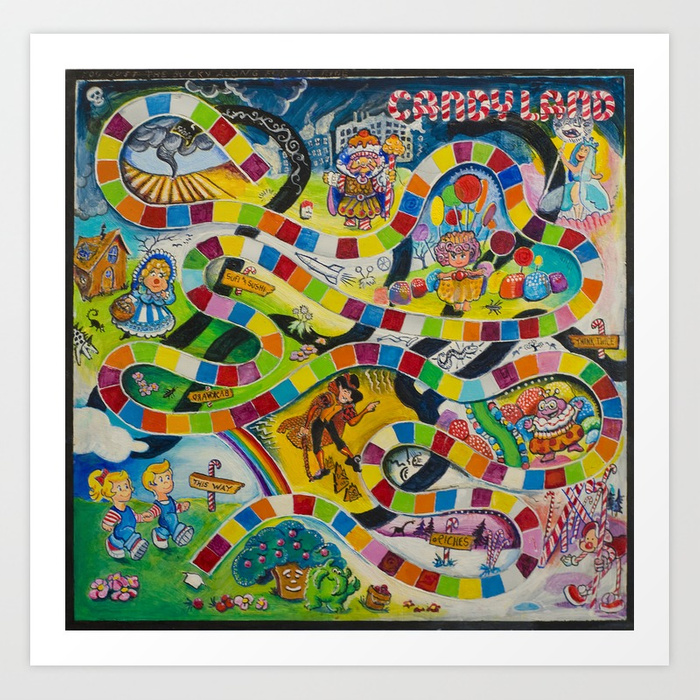 700x700 Candyland 2011 Art Print By Johncarlislemoore Society6 - Candyland Painting