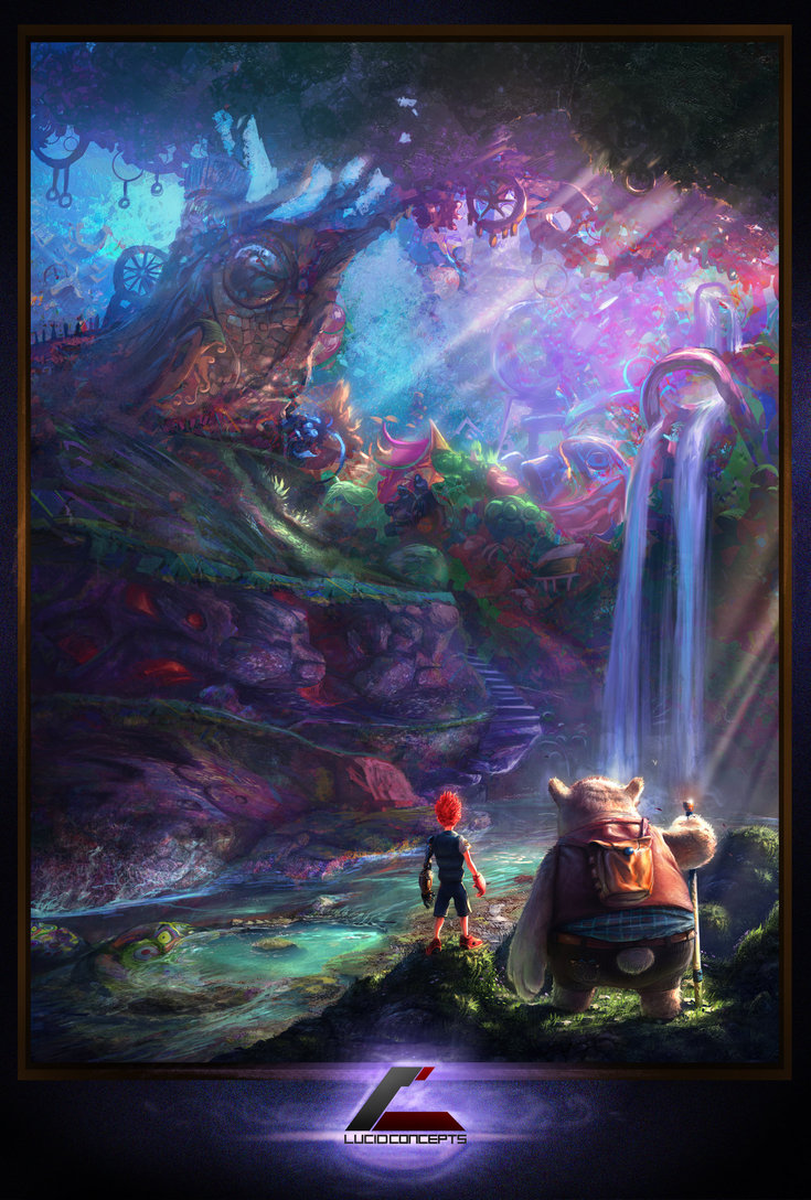 735x1088 Candyland By Lucidconcepts - Candyland Painting