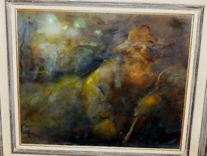 300x227 Important Antique Original Oil Painting Signed Dort Dorit Man - Cane Painting