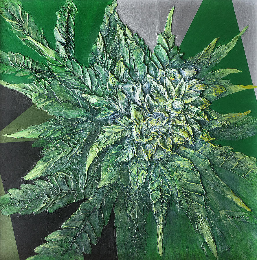 Cannabis Painting at PaintingValley.com | Explore collection of ...