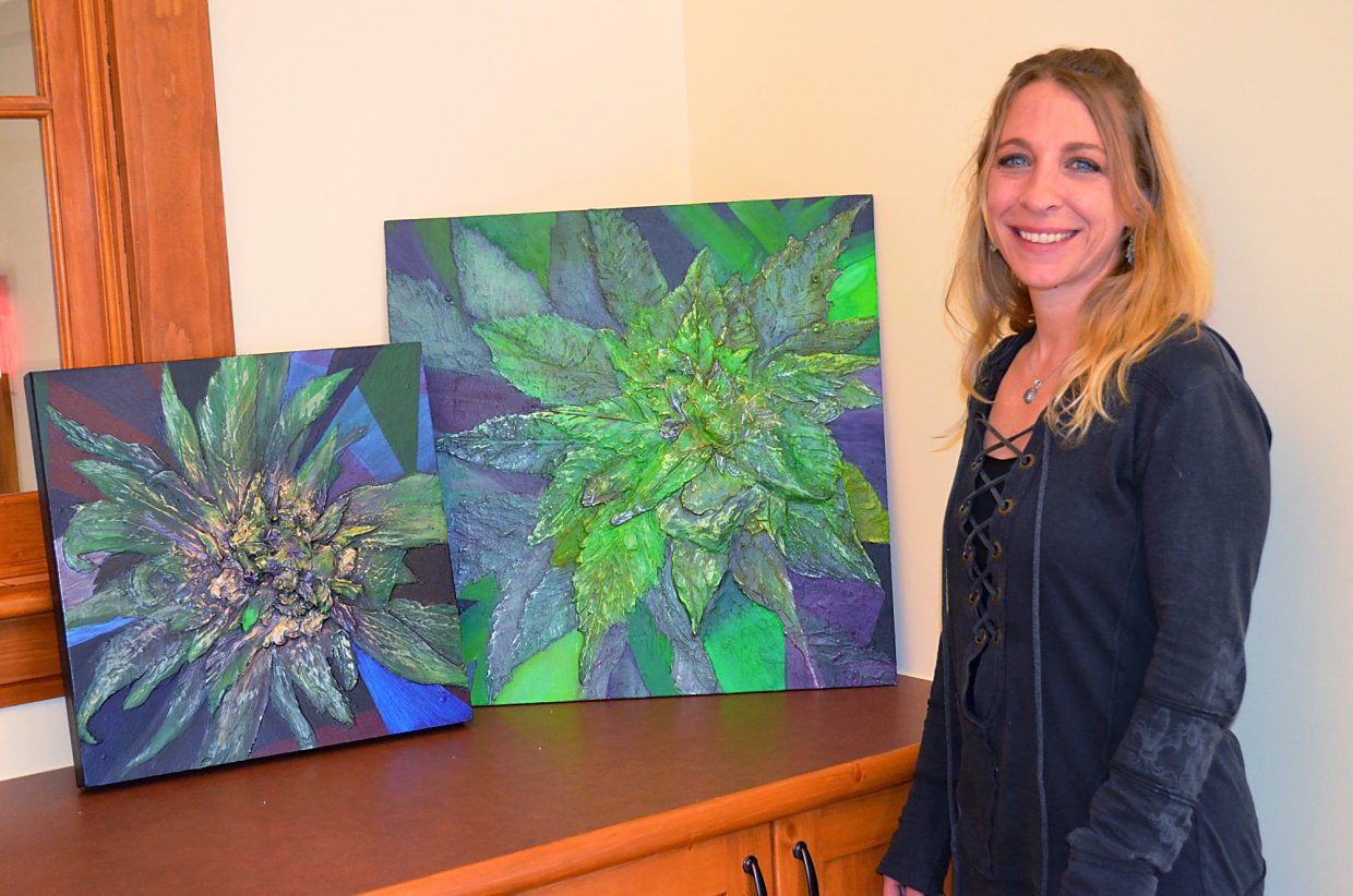 1240x822 Marijuana Artist Uses Relief Painting For Cannabis Creations - Cannabis Painting