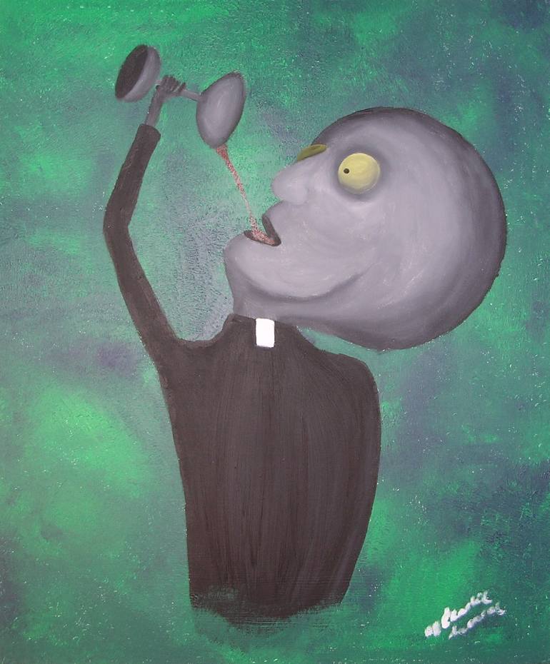 770x930 Saatchi Art Cannibal Painting By Charlie Monroe - Cannibal Painting