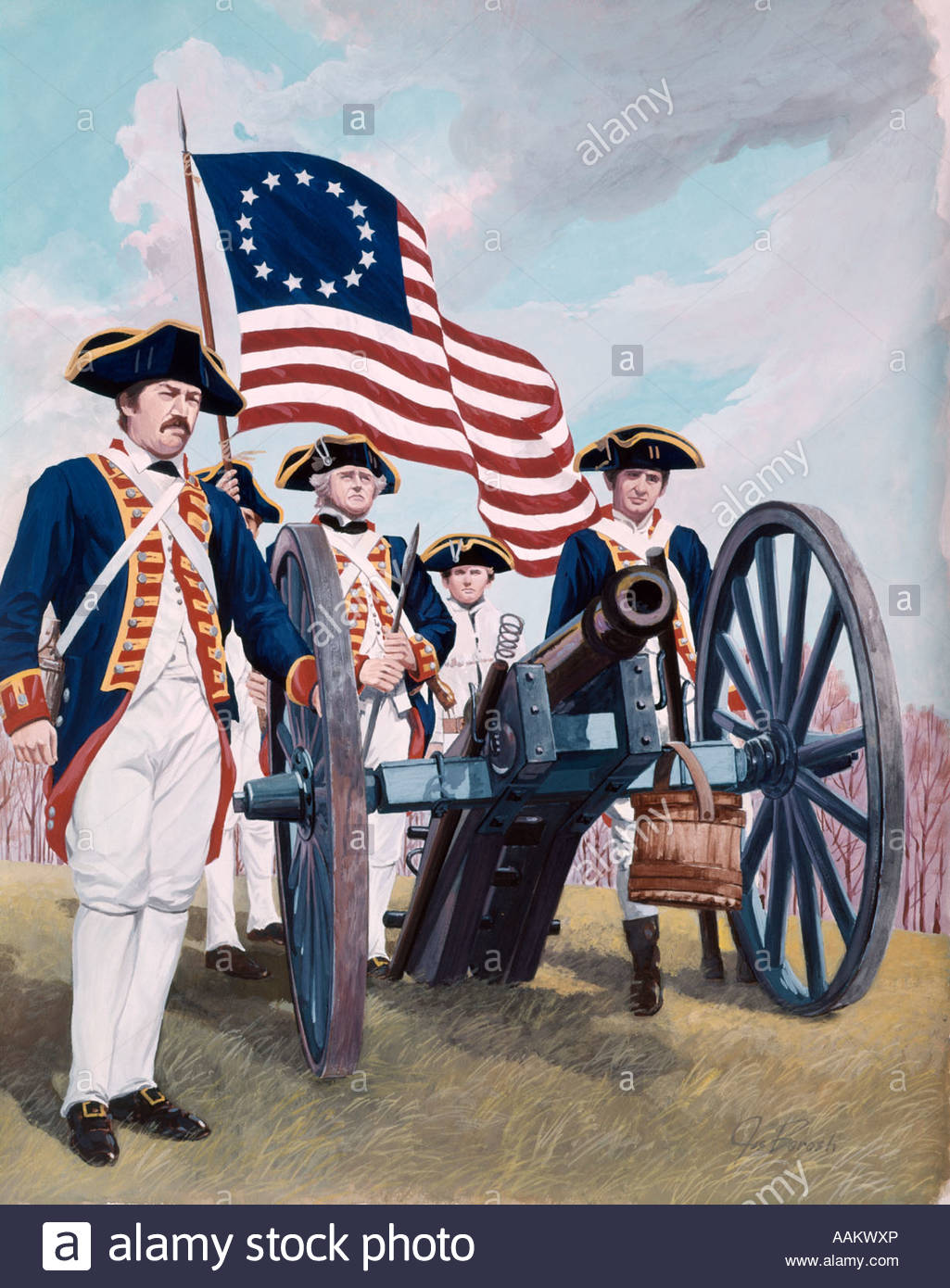 1025x1390 Painting Illustration Of Artillery Cannon Crew Of Soldiers Men - Cannon Painting