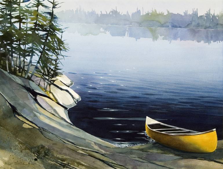 Canoe Painting at Explore collection of Canoe Painting