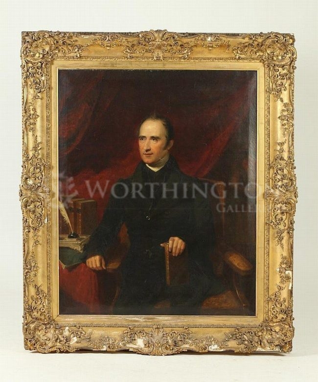 650x781 Very Large 19th Century Oil Painting, Portrait Of Charles Digby - Canon Painting
