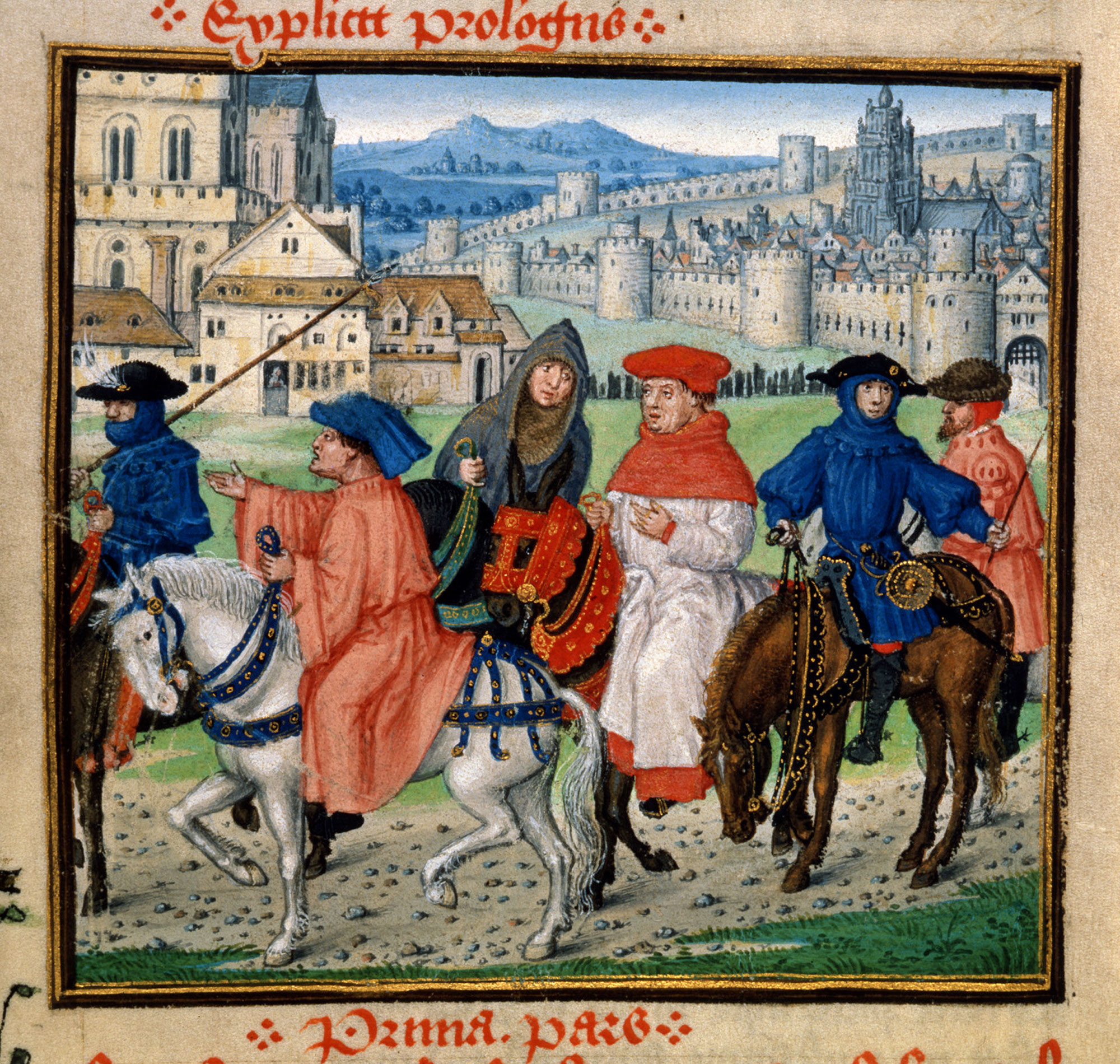 2000x1900 Department Of English - Canterbury Tales Painting