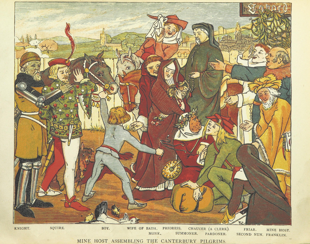 1024x808 Image Taken From Page 10 - Canterbury Tales Painting