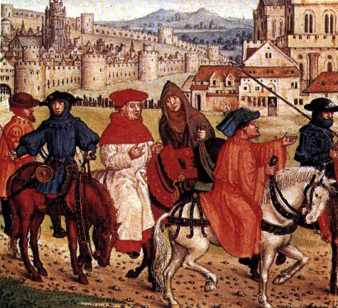 476x435 Social Structure In Geoffrey Chaucer's Canterbury Tales - Canterbury Tales Painting
