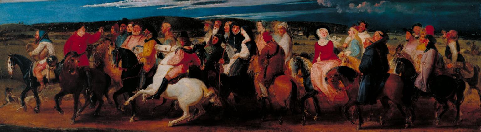 1536x424 The Pilgrimage To Canterbury', Thomas Stothard, 1806 7 Tate - Canterbury Tales Painting